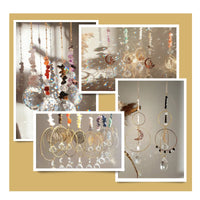 Attrape Soleil Pierre Naturelle | Suncatcher DIY Artisanal | Capteur de Soleil
