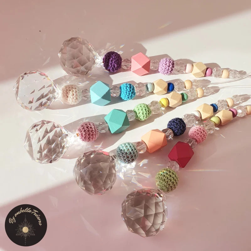 OHREN Lot De 10 Prisme En Cristal Attrape-Soleil Arc-en-Ciel