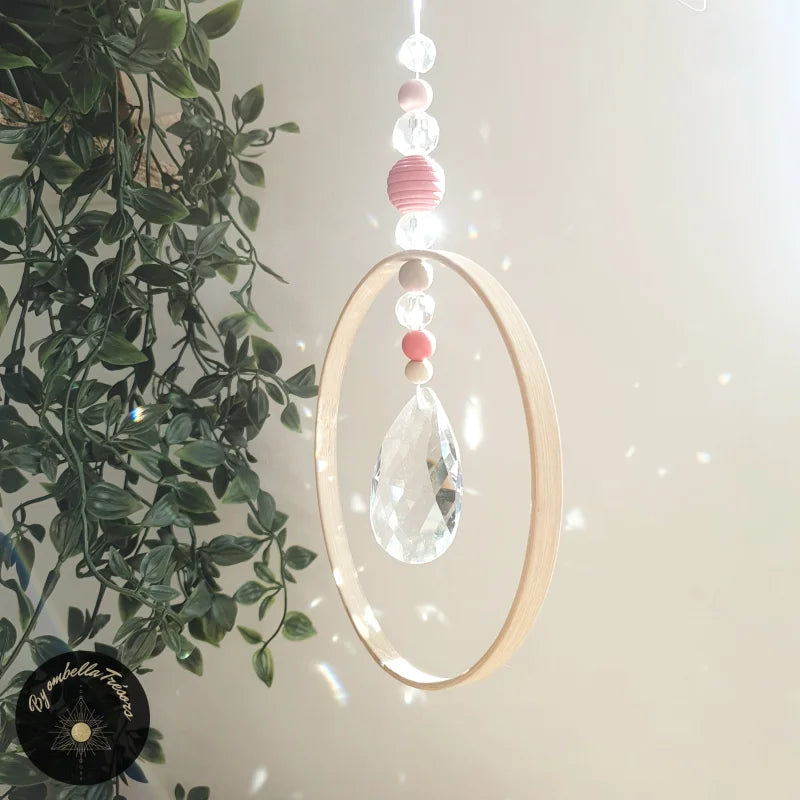 TOHADRILL 200 Pièces Kit Attrape-Soleil DIY – Cristaux Suspendus Arc-en-Ciel, Carillons Solaires Avec Étoiles Lune Soleil, Déco Fenêtre Jardin Noël Mariage