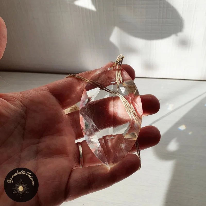 Boule de cristal à facettes 40 mm suncatcher feng shui