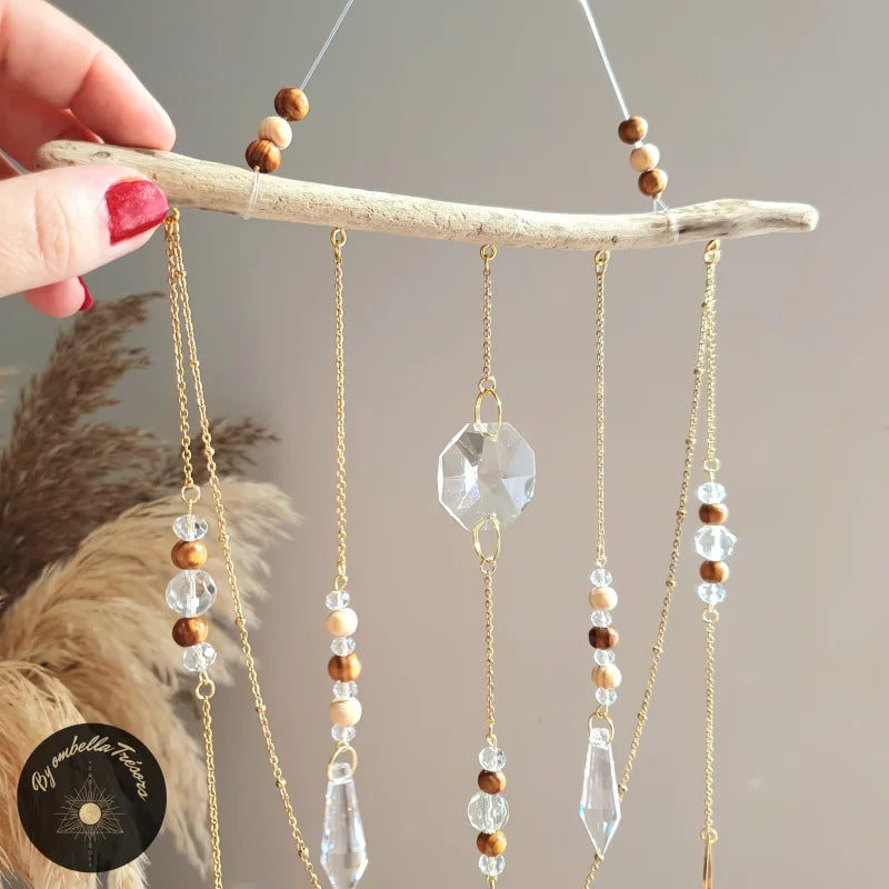 Kit DIY Attrape-soleil En Cristal – 5 Boules + 34 Perles + Sachets | Déco Fenêtre, Jardin, Reflets Colorés, Cadeau Créatif