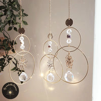 Suncatcher Fleur et Perles Ceramique - PEONIS Attrape Soleil