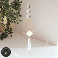 Suncatcher Nacre naturelle Cristal Géométrique - QUADRATUS
