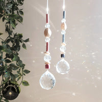 Suncatcher Perle de Bois et Cristal - CAPELLA Attrape Soleil