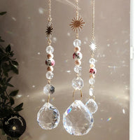 Suncatcher Soleil Perles de Porcelaine Fleuries - CORONA