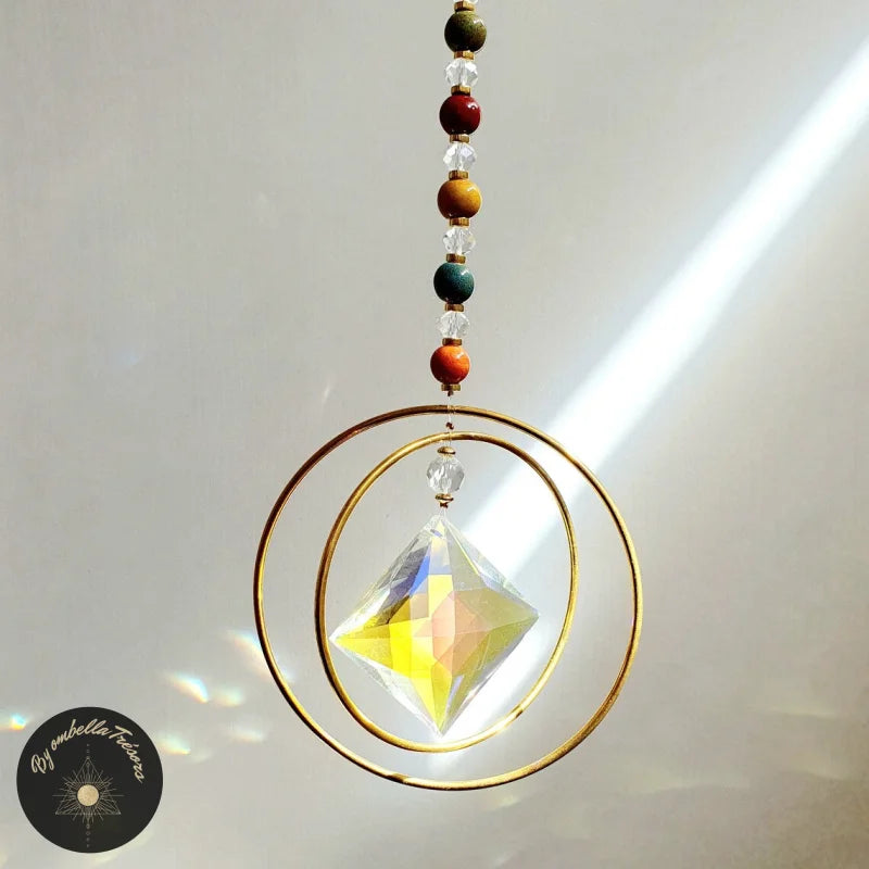 Suncatcher Perle de Grès Boule de Cristal - KELIBIA