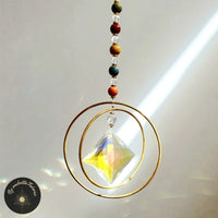 Suncatcher Suspension de Perles de grès Multicolores -
