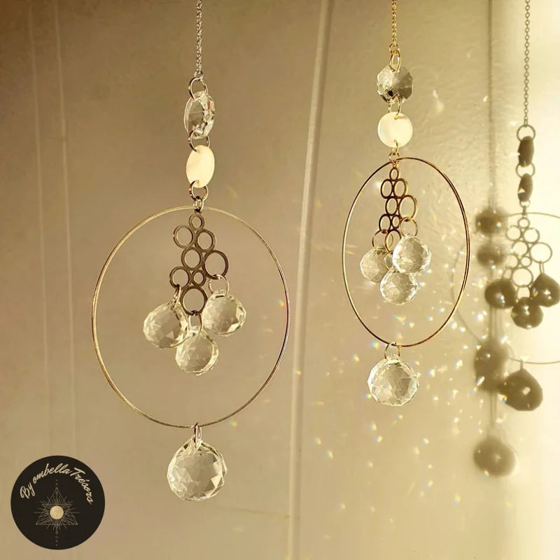 Qiwenr 2pcs Attrape Soleil En Cristal, Sun Catcher, Attrape