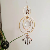 Attrape-Soleil en Cristal - Design Minimaliste - Décoration d'intérieur  bohème - Cadeau Femme - Suncatcher Bohème Feng Shui