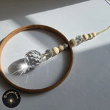 Attrape-Soleil Cristal Anneau Bambou & Boules Colorées