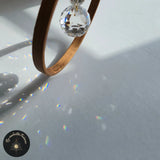 Attrape-Soleil Cristal Anneau Bambou & Boules Colorées