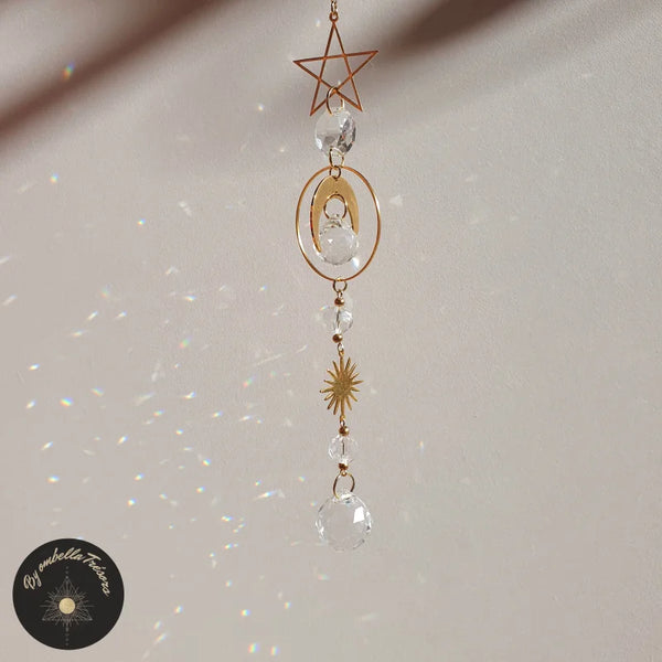 Attrape-soleil lune avec prisme en cristal en vente B2B pour votre magasin  – Faire France