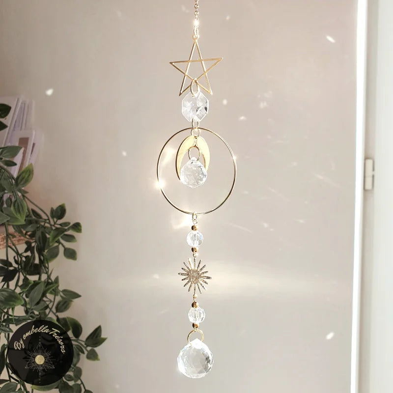 Attrape-soleil En Cristal Suspendu Arc-en-ciel - Décoration œil Magique Pour Mariage