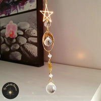 Coiry Attrape-soleil en cristal étoile, lune, soleil, accessoires  d'éclairage, rideau, décoration de jardin de maison 