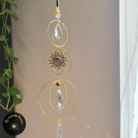 Attrape-Soleil Libellule - Suncatcher Suspendu Pour Fenêtre, Jardin, Balcon, Décoration Arc-en-Ciel Pour Salon, Chambre, Mariage