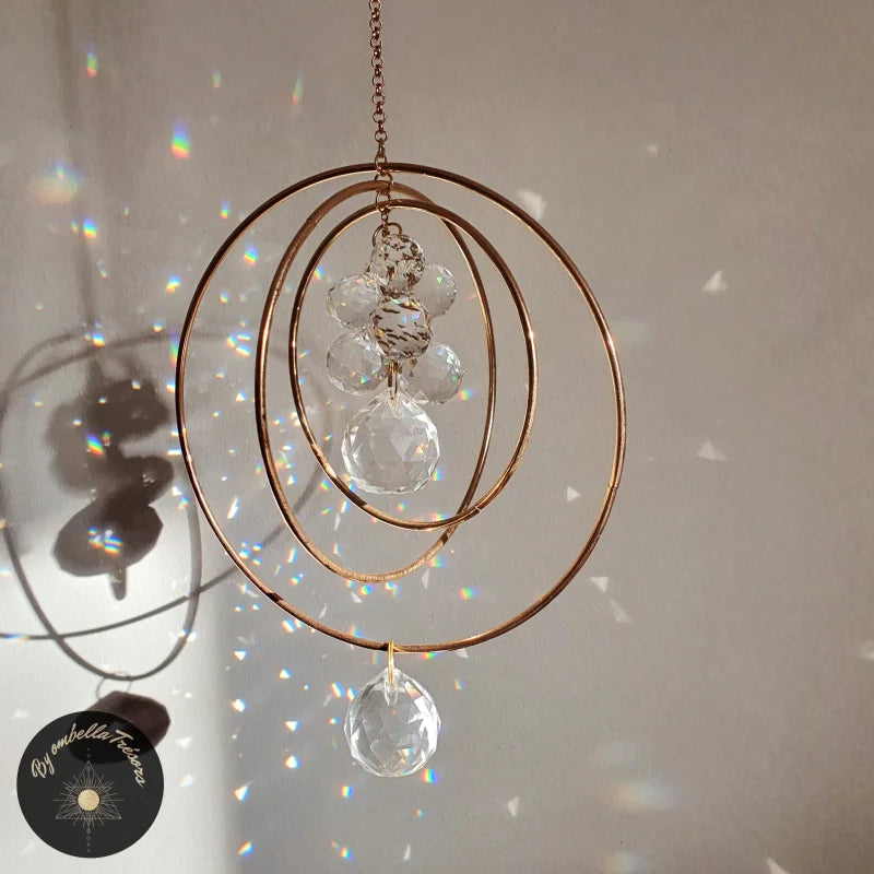 Boule facettée de cristal - Sphère attrape-soleil - Qualité AAA