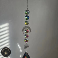 Mobile Cristal Goutte Colorée 75mm - Attrape Soleil