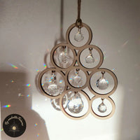 Suncatcher Artisanal Cristaux D’Energie et Bois - ANTARES