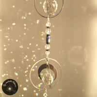 Suncatcher Cristal Coeur en Bois - ASTRAYA - Attrape Soleil