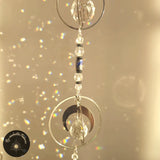 Suncatcher Cristal Coeur en Bois - ASTRAYA - Attrape Soleil