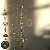 Suncatcher Cristal Coeur en Bois - ASTRAYA - Attrape Soleil