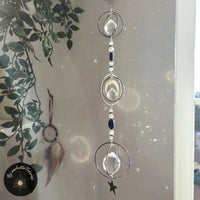 Suncatcher Cristal Coeur en Bois - ASTRAYA - Attrape Soleil