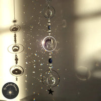 Suncatcher Cristal Coeur en Bois - ASTRAYA - Attrape Soleil