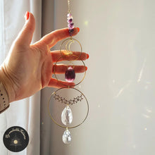 Suncatcher Cristal de roche et Cristal à Facettes