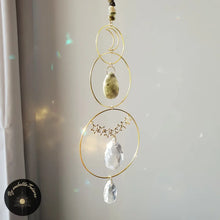 Suncatcher Cristal de roche et Cristal à Facettes