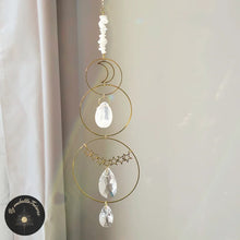 Suncatcher Cristal de roche et Cristal à Facettes
