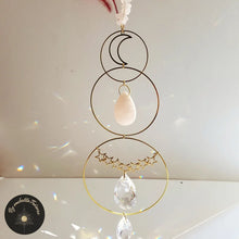 Suncatcher Cristal de roche et Cristal à Facettes