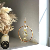 Suncatcher Mobile Bois et Couleur Pastel - RONDO - Teinté