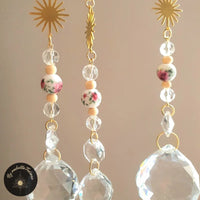 Suncatcher Soleil Perles de Porcelaine Fleuries - CORONA