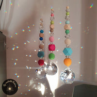 H&D HYALINE & DORA Prisme de Noël en cristal à suspendre, pendentif  attrape-soleil, ornement en verre, décoration arc-en-ciel, 100 mm